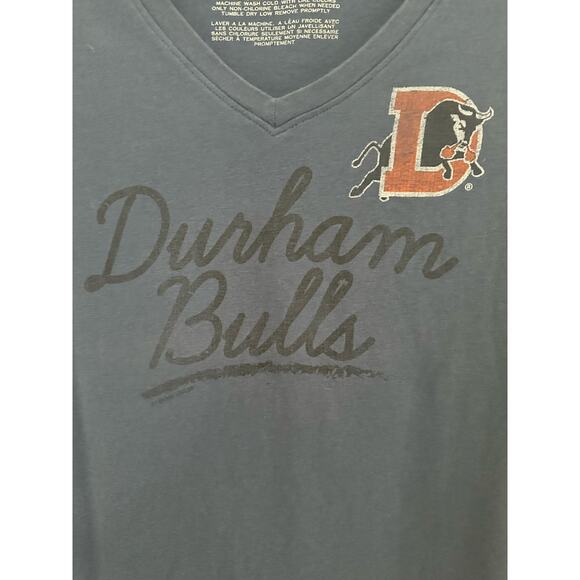 47 Durham Bulls Minor League Baseball Team Long Sleeve Small Womens T-Shirt Blue - Picture 3 of 5